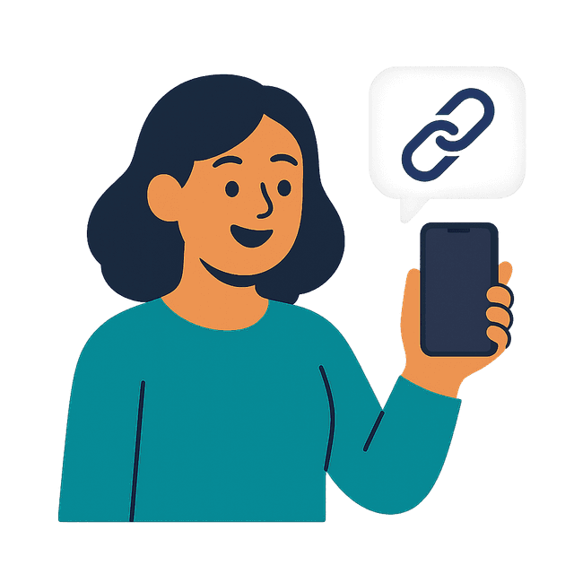 Step 2: Share link illustration